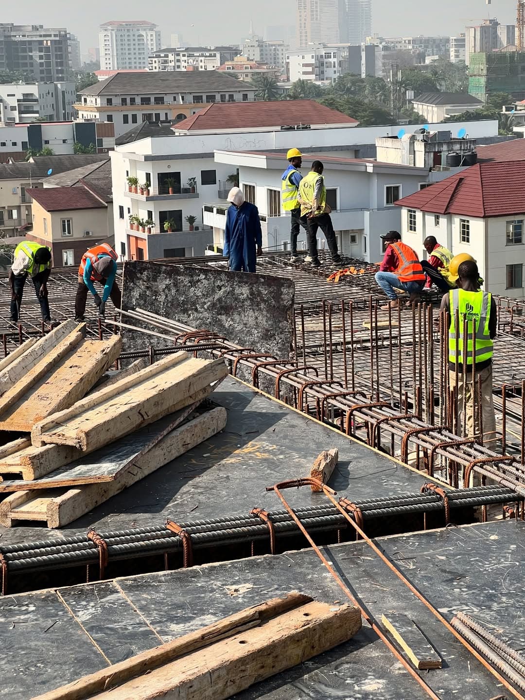 Our construction team at work